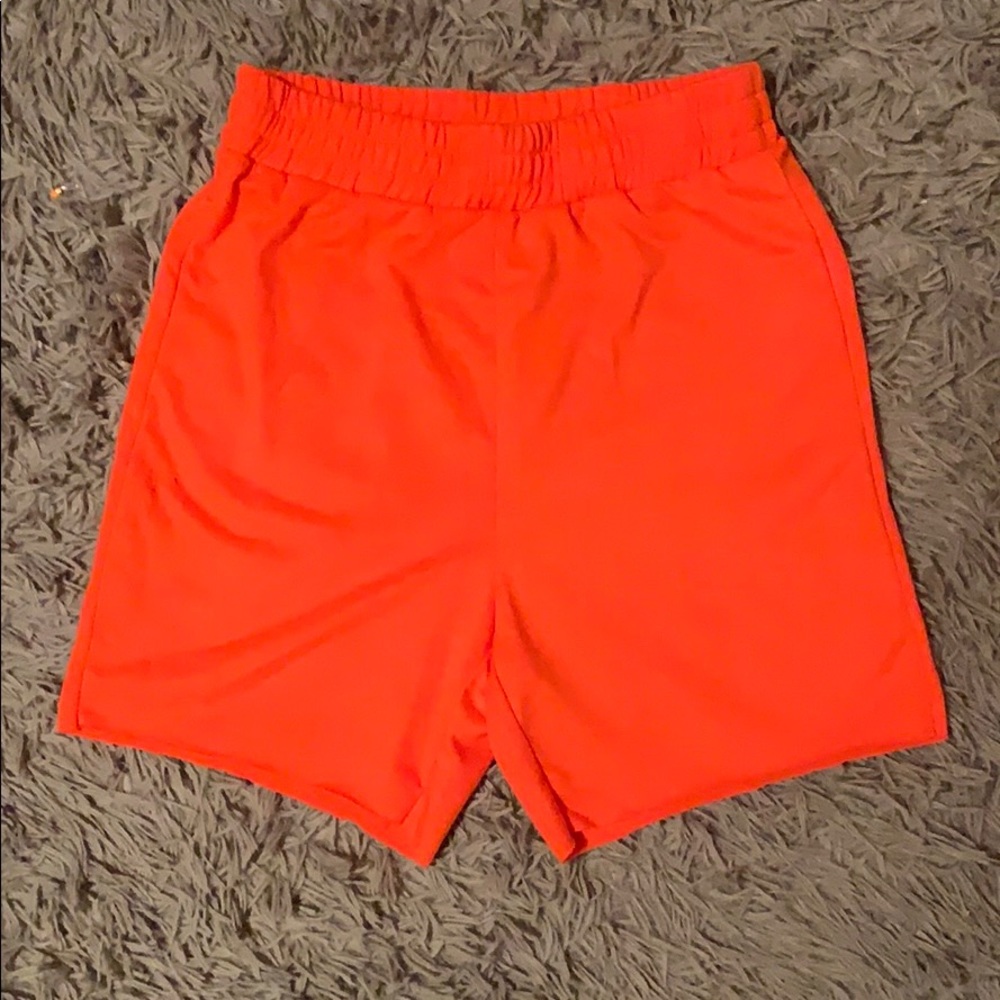 Orange Biker Shorts